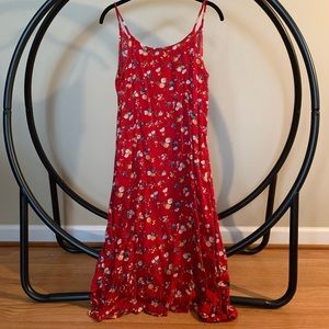 Classic 90’s Red Flowered Sundress